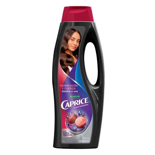 Shampoo Caprice Especialidades Hidratación Fuerza Biotina + Uva 750ml