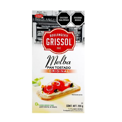 Pan Tostado Melba Dare Melba Grissol Natural 200g