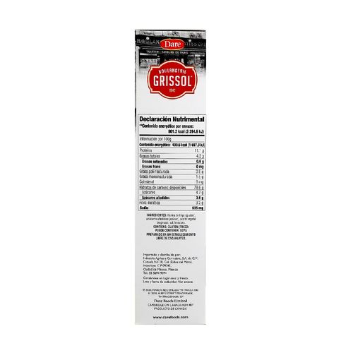 Pan Tostado Melba Dare Melba Grissol Natural 200g