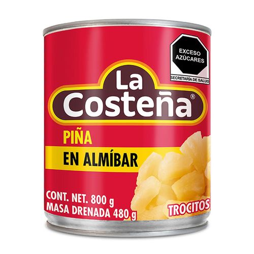 Piña en Almíbar La Costeña Trocitos 800g
