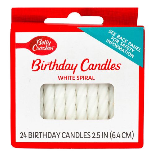 Velitas Betty Crocker White 24 Piezas