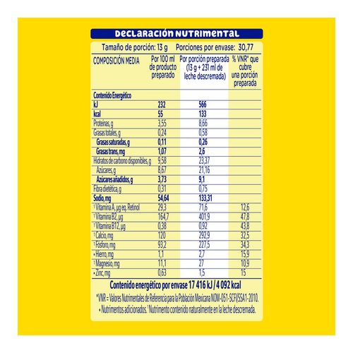 Chocolate en polvo Nesquik 400g
