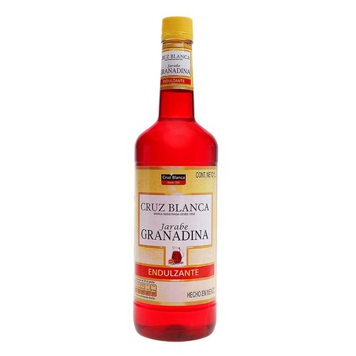 Vino Generoso Mexicano Tradicional Cruz Blanca de Jarabe Granadina1L