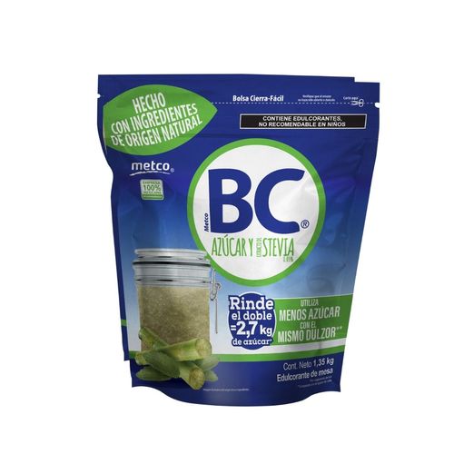 Azúcar BC Baja en Calorías Metco 1.350Kg