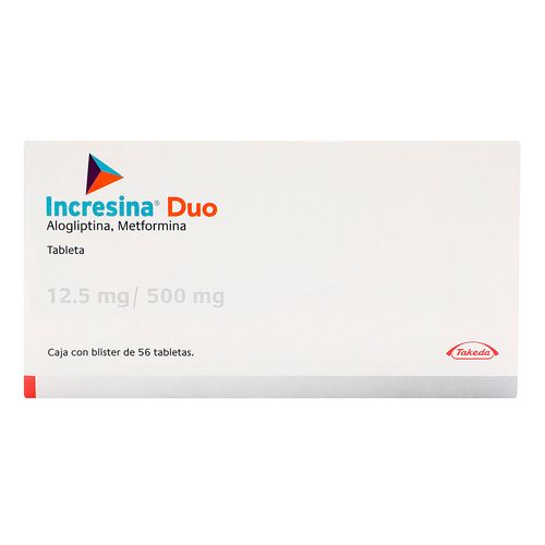 Tabletas Incresina Duo 12.5mg/500mg Caja con 56 Tabletas