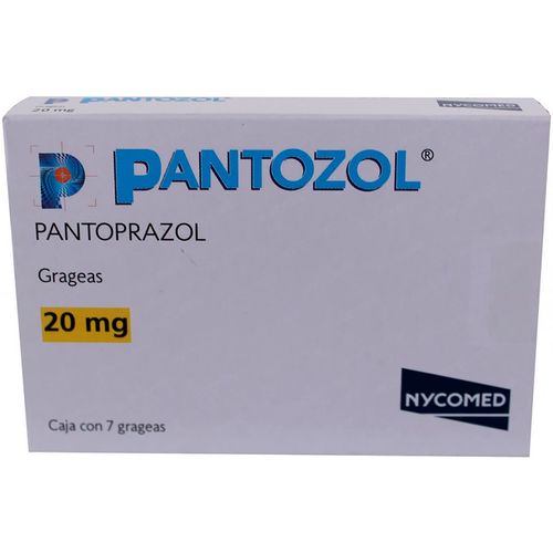Tabletas Pantozol 20mg Caja con 7 Tabletas