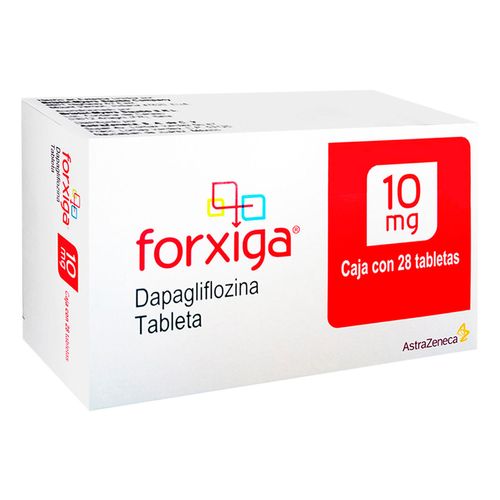 Tabletas Forxiga 10mg Caja con 28 Tabletas