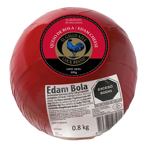 Queso El Gallo Azul Edam Cheese 800g