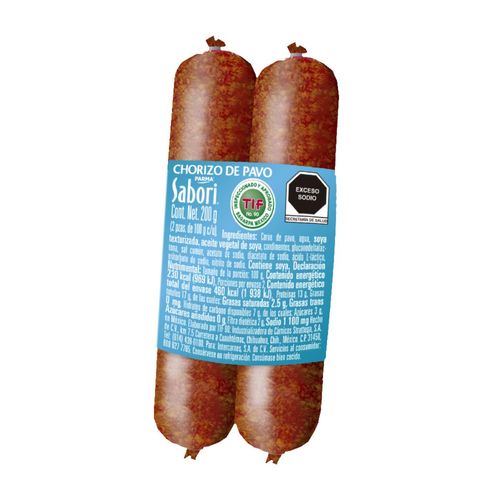 Chorizo de Pavo Sabori 200g