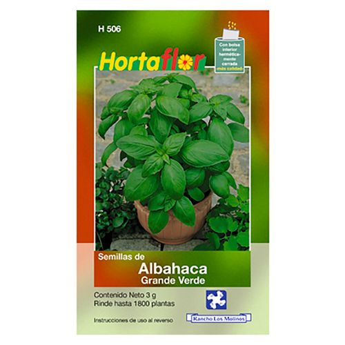 Semilla Hortaflor H506 Albahaca Grande