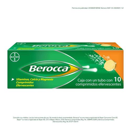 Berocca 10 Tabletas Efervescentes
