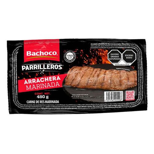 Arrachera Marinada de Res Parrilleros Bachoco 480g
