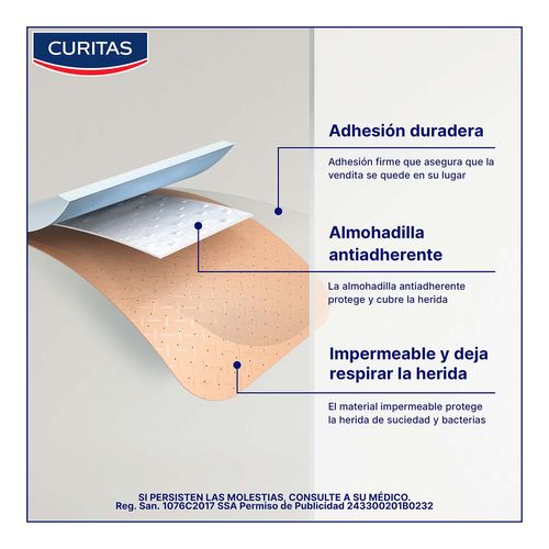 Venditas Adhesivas Curitas Transpiel 30 Venditas Adhesivas