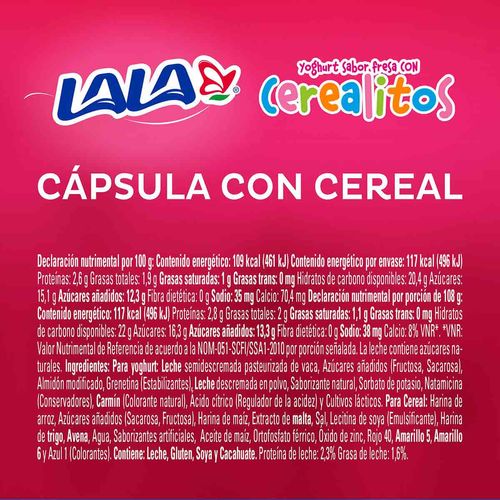 Yoghurt Batido Lala Fresa Cereal 100g