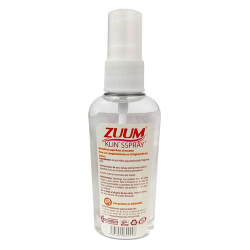 Solución Antibacterial en Spray Zuum Klin 60ml