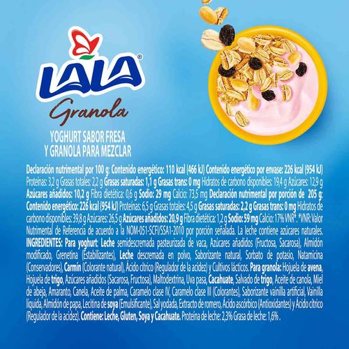 Yoghurt Batido Lala Fresa granola 190g