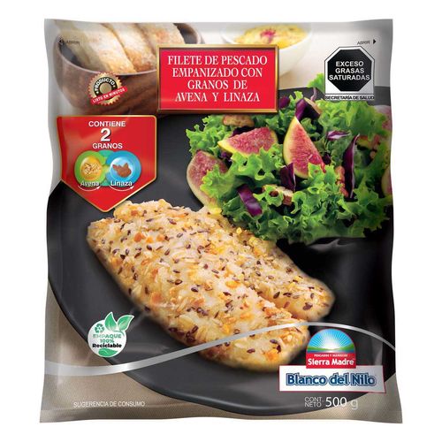 Filete de Pescado Empanizado Multigrano Sierra Madre 500g