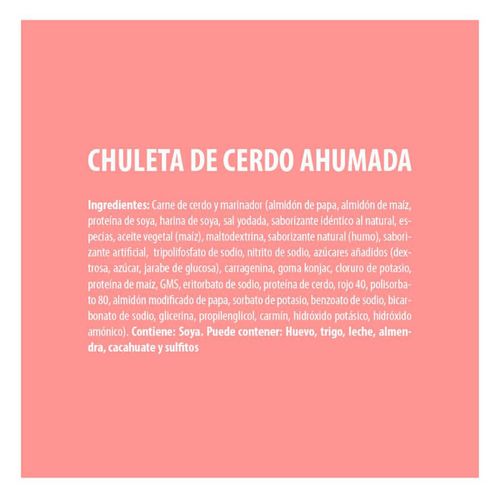Chuleta de Cerdo Ahumada Prácticos Bachoco