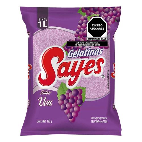 Gelatina Sayes Sabor Uva 125g