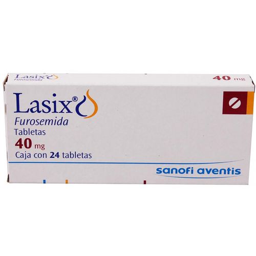 Tabletas Lasix 40mg Caja con 24 Tabletas