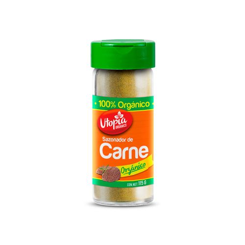 Sazonador de Carne Utopia Organics Frasco de Vidrio 115g