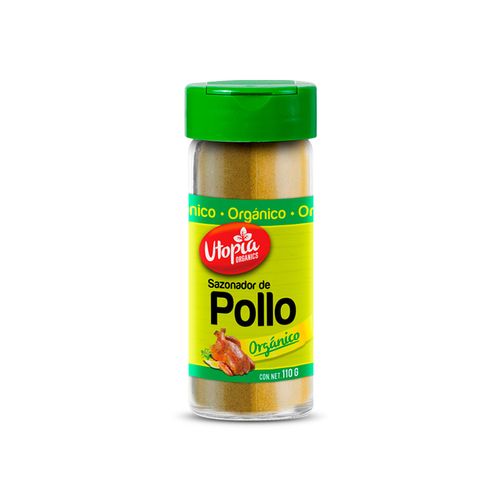 Sazonador de Pollo Utopia Organics Frasco de Vidrio de 110g