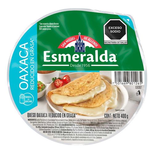 Queso Oaxaca Light Esmeralda 400g