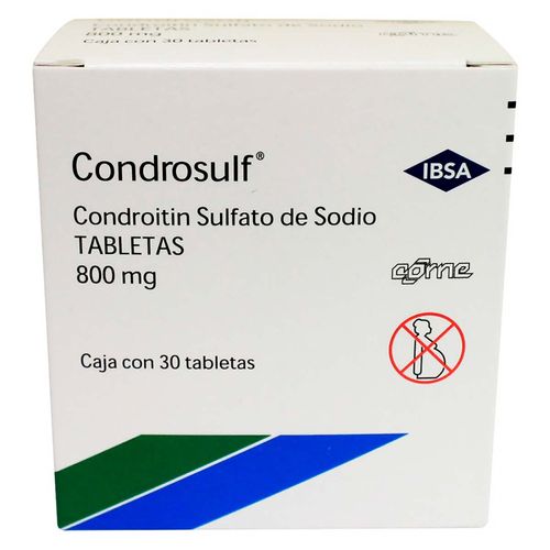 Tabletas Condrosulf 800mg Caja con 30 Tabletas