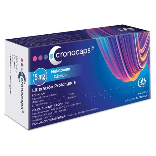 Cápsulas Cronocaps 5mg Caja con 30 Cápsulas