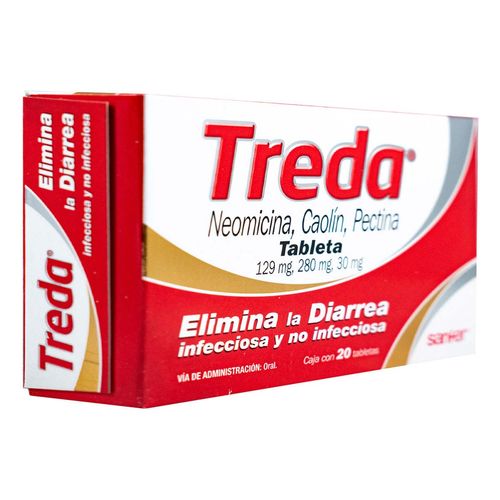 Tabletas Treda Caja con 20 Tabletas