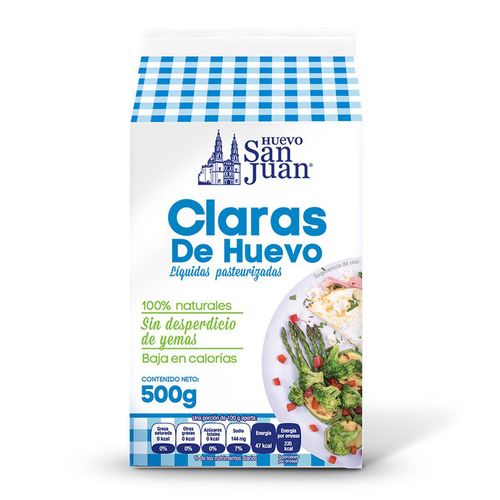 Clara Huevo Liquida Pasteurizada 500g