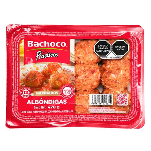Albóndigas de Carne Prácticos Bachoco 470g