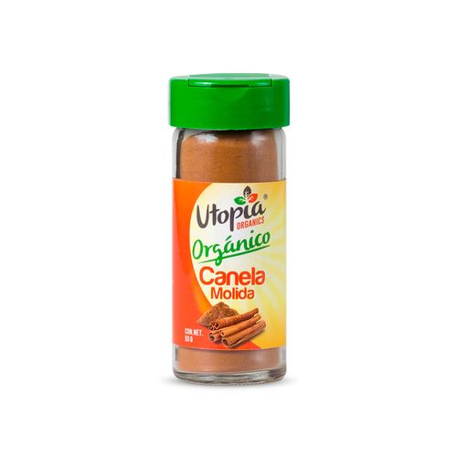 Canela Molida Orgánica Utopia Frasco de Vidrio 50g