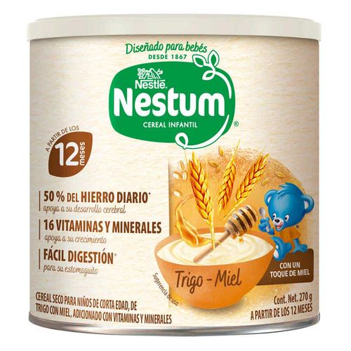 Cereal Infantil Nestum Etapa 4 Trigo con Miel Lata 270g