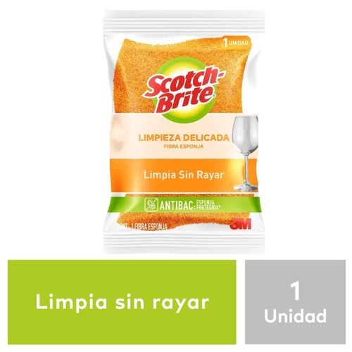 Fibra 3M Scotch Brite Cero Rayas Naranja Grande