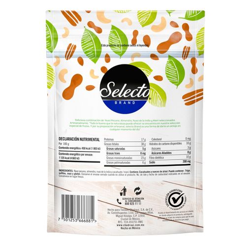 Mezcla de nueces de origen natural Selecto Brand 250g