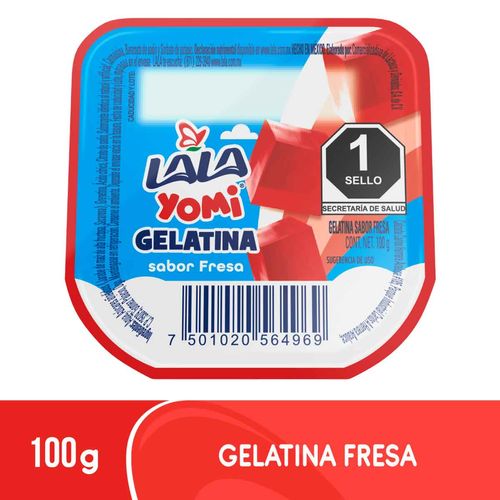 Gelatina Lala Yomi Fresa 100g