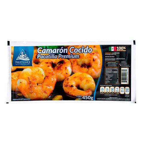 Camarón Cocido Pacotilla Premium 450g.