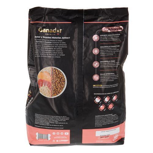 Alimento para perro Ganador Premium Cachorro Razas Pequeñas 2kg