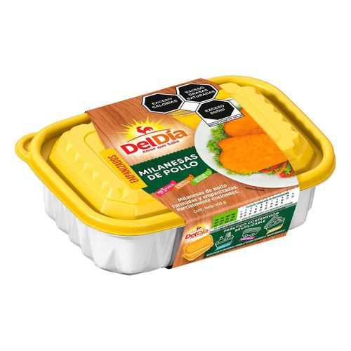 Milanesas Con Pollo del Día Empanizadas 450g