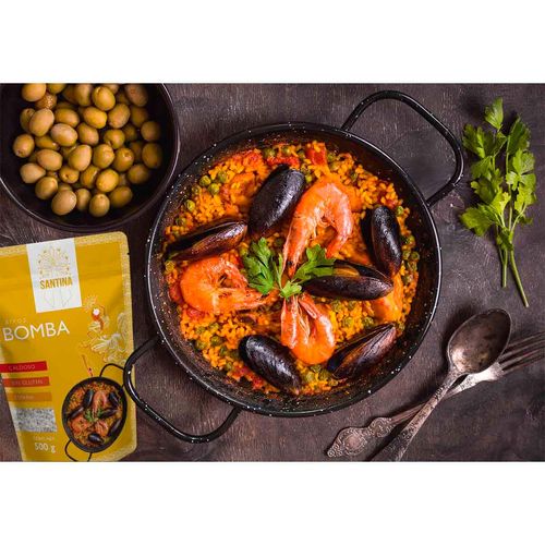 Arroz Gourmet Bomba para Paella 500g