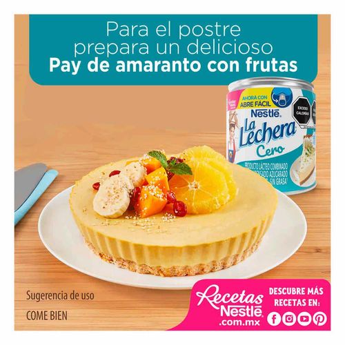 Leche Condensada Nestlé La Lechera Sin Grasa 385g
