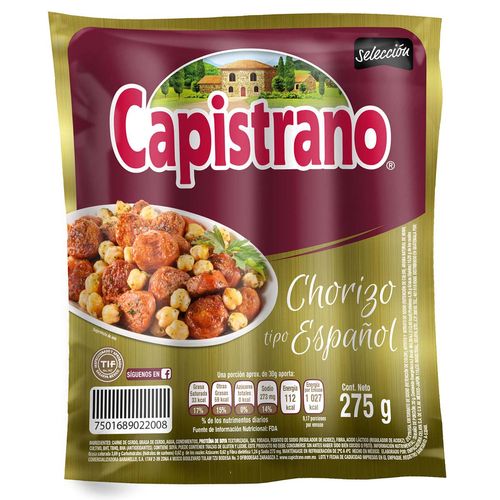 Chorizo Capistrano Español 275g