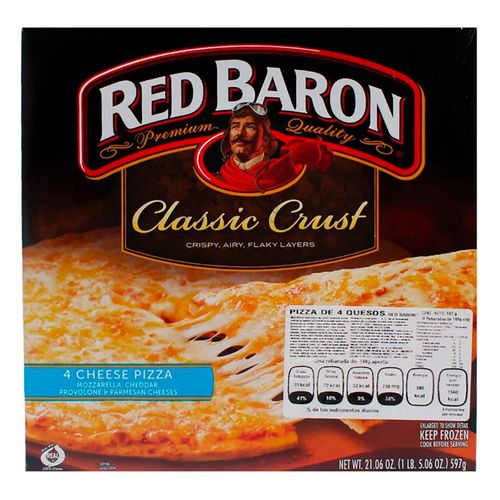 Pizza Red Baron 4 Quesos 597g