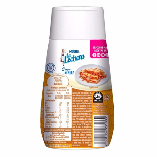Leche Condensada Nestlé La Lechera Dulce de Leche Sirve Fácil 325g