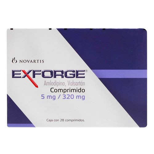 Comprimidos Exforge 5mg/320mg Caja con 28 Comprimidos