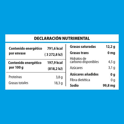 Crema Lyncott Reducida Grasa 400g