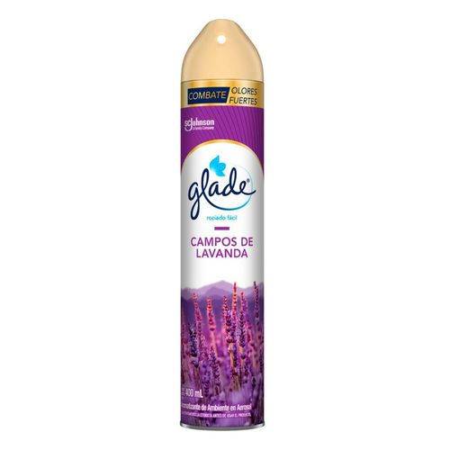 Aromatizante en Aerosol Glade Campos de Lavanda 400ml