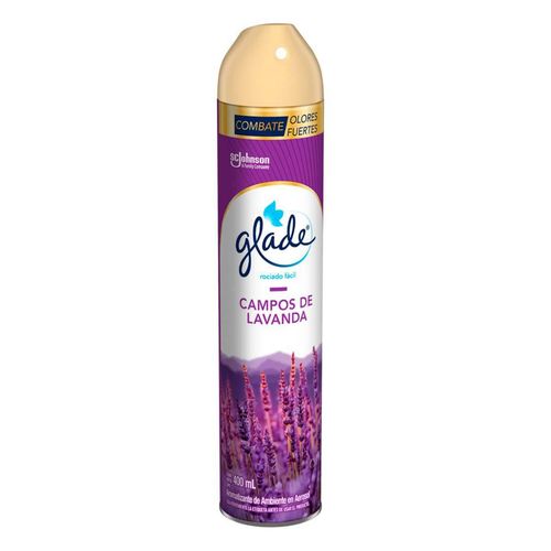Aromatizante en Aerosol Glade Campos de Lavanda 400ml