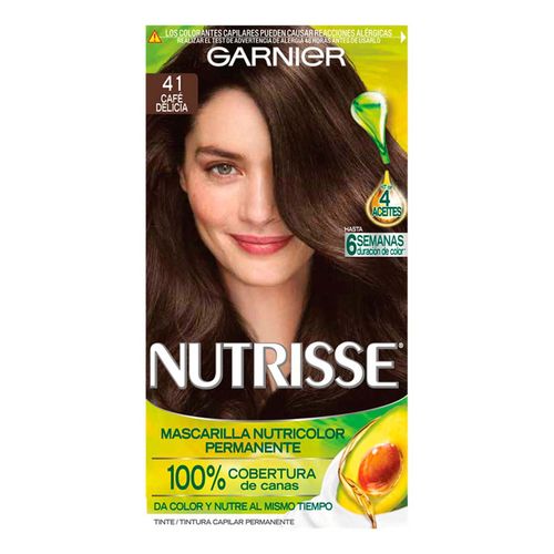 Tinte de Cabello Garnier Nutrisse 41 Café Delicia